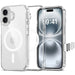 Tech-Protect Flexair Hybrid CC Magsafe iPhone 16 Case - Clear - Cell phone cases and covers<<<HurtelXML