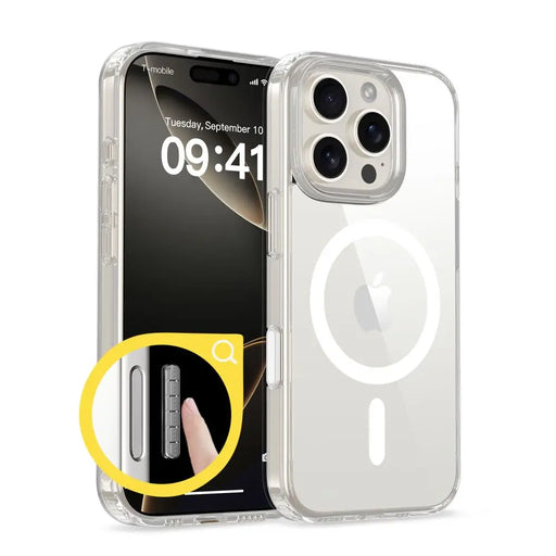 Tech-Protect Flexair Hybrid CC Magsafe iPhone 16 Pro Case - Clear - Cell phone cases and covers<<<HurtelXML