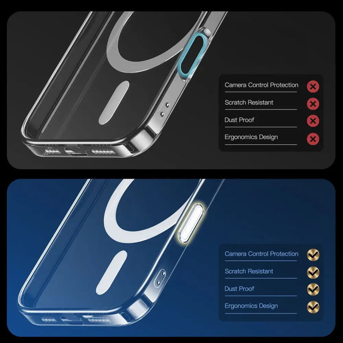 Tech-Protect Flexair Hybrid CC Magsafe iPhone 16 Pro Case - Clear - Cell phone cases and covers<<<HurtelXML