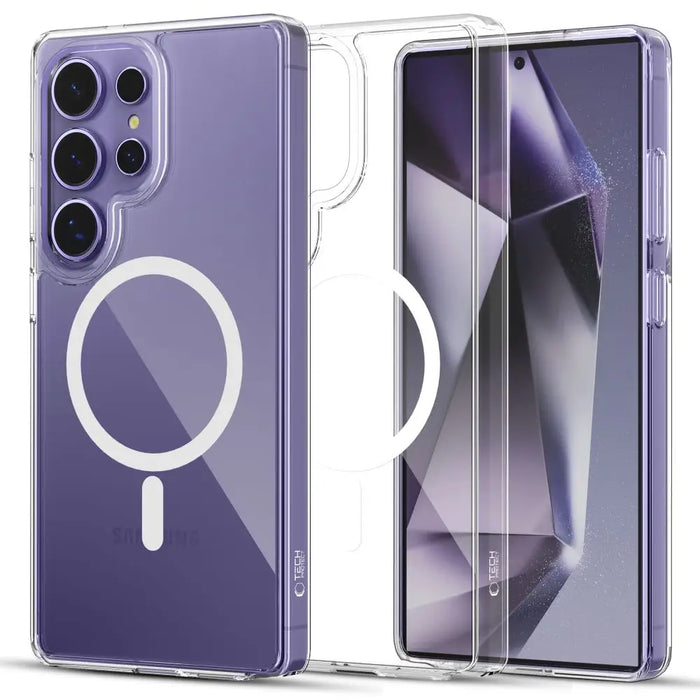 Tech-Protect FlexAir Hybrid MagSafe Case for Samsung Galaxy S25 Ultra - Clear - Cell phone cases and covers<<<HurtelXML