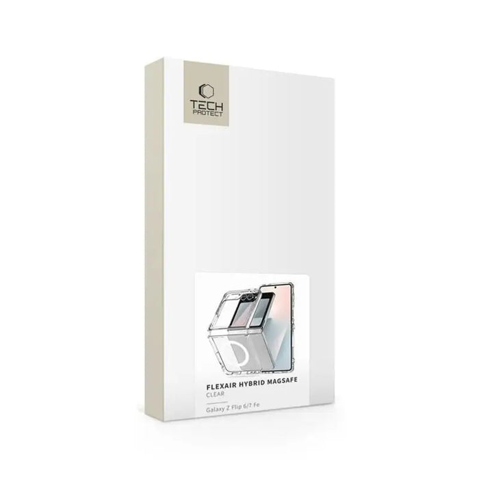 Tech-Protect FlexAir Hybrid MagSafe Case for Samsung Galaxy Z Flip 6 / 7 FE - Transparent - Cell phone cases