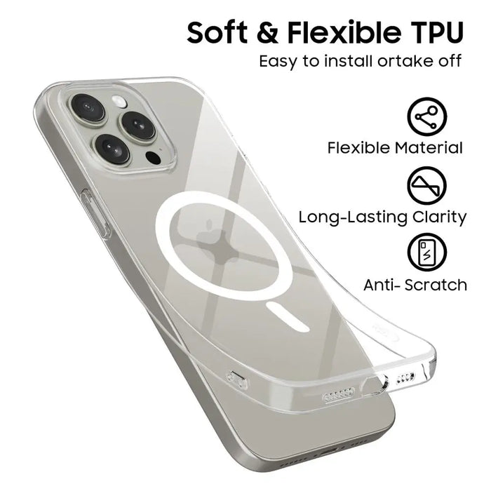 Tech-Protect FlexAir MagSafe Case for iPhone 15 Pro - Clear - Cell phone cases and covers<<<HurtelXML
