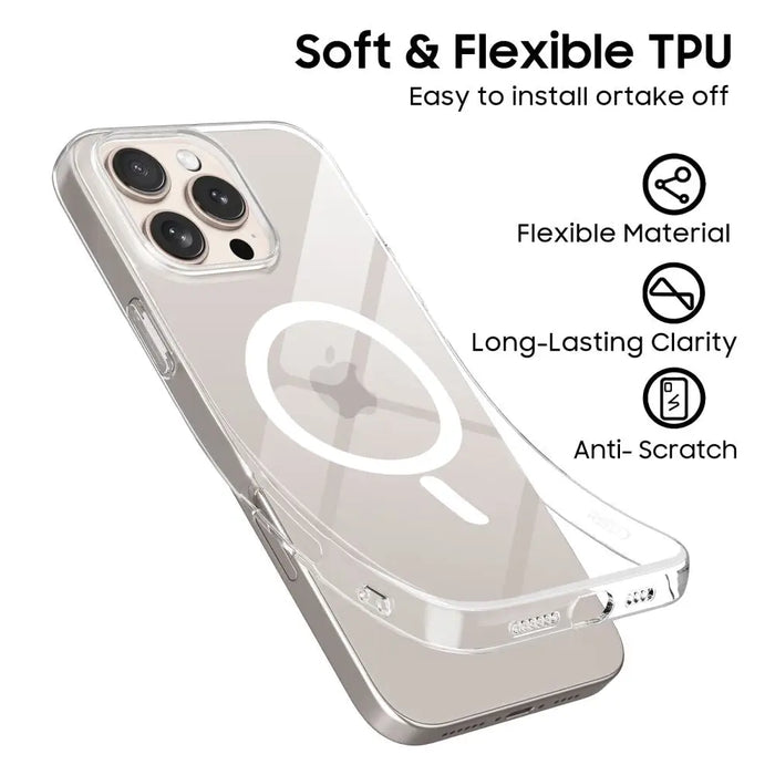 Tech-Protect FlexAir MagSafe Case for iPhone 16 Pro - Clear - Cell phone cases and covers<<<HurtelXML