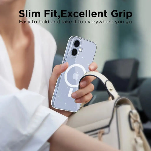 Tech-Protect FlexAir MagSafe Case for iPhone 17 - Clear Glitter - Cell phone cases and covers<<<HurtelXML