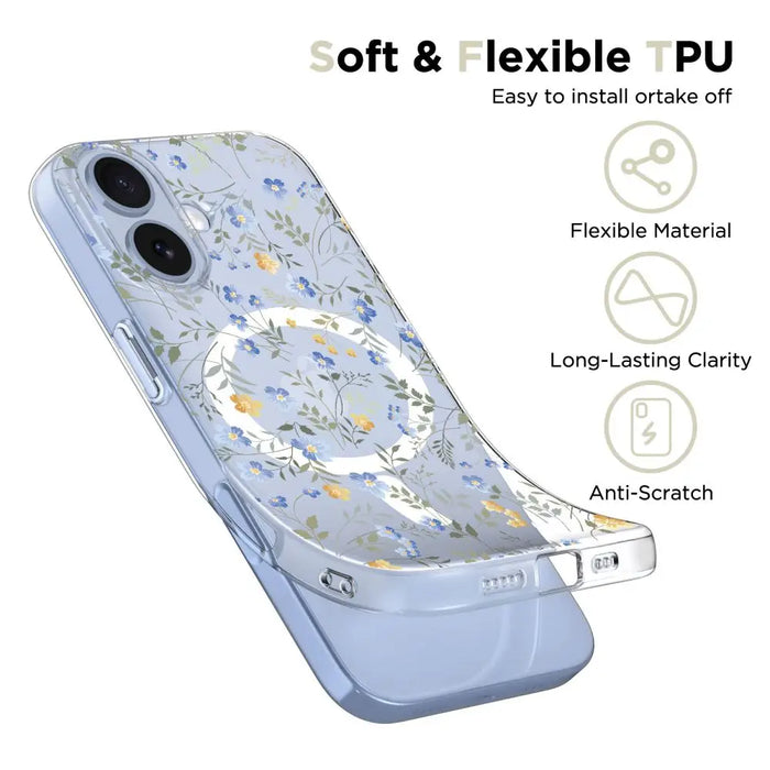 Tech-Protect FlexAir MagSafe Case for iPhone 17 - Daisies with Leaves - Cell phone cases and covers<<<HurtelXML