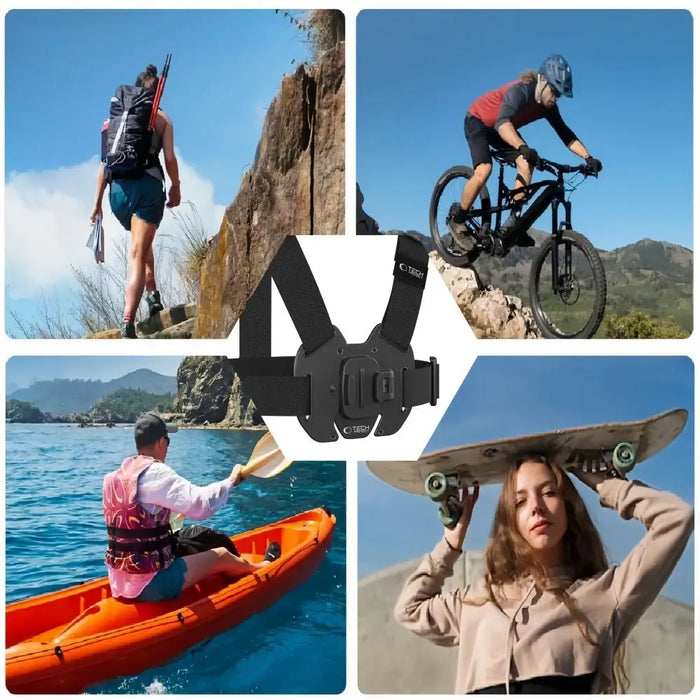 Tech-Protect GA100 Chest Mount for GoPro / DJI - Black - Sport products<<<HurtelXML