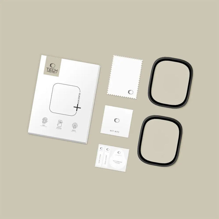 Tech-Protect Glass Ring 2-pack for Apple Watch Ultra 49mm - Black - Cell phone tempered glass<<<HurtelXML