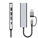 Tech-Protect HB03 HUB Adapter 5in1 USB-C + USB2.0 + USB3.0 + RJ45 - gray - USB adapters<<<HurtelXML