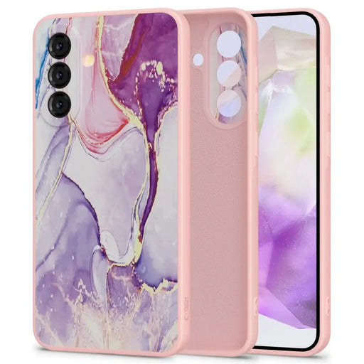 Tech-Protect Icon Case for Samsung Galaxy A36 5G - Marble - Pink - Cell phone cases and covers<<<HurtelXML