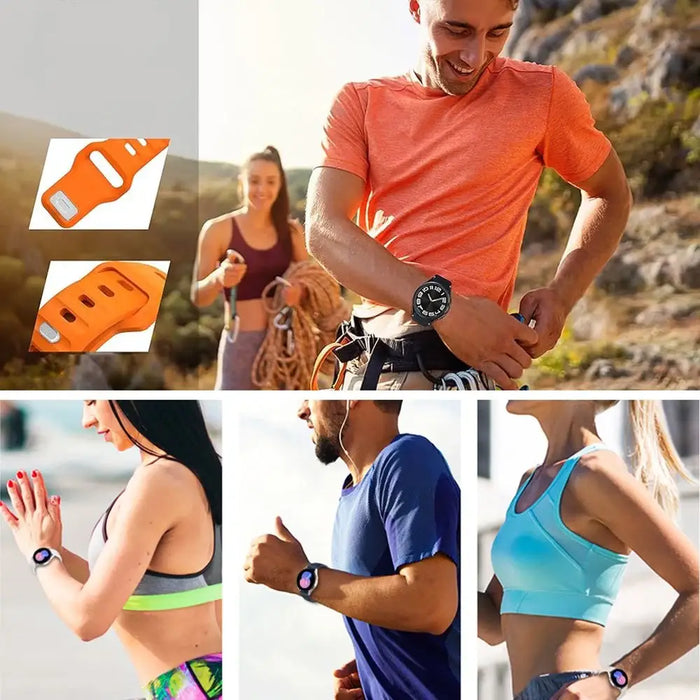 Tech-Protect IconBand Line Strap for Samsung Galaxy Watch 4 / 5 / 5 Pro / 6 / 7 / FE - Navy Blue - Other cell phone