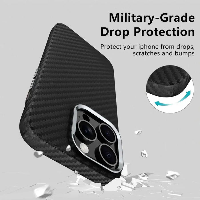 Tech-Protect Ion Carbon MagSafe Case for Samsung Galaxy S25 Ultra - Black - Cell phone cases and covers<<<HurtelXML