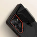 Tech-Protect Kevlar Aura MagSafe Case for Samsung Galaxy S25 Ultra - Black/Orange - Cell phone cases