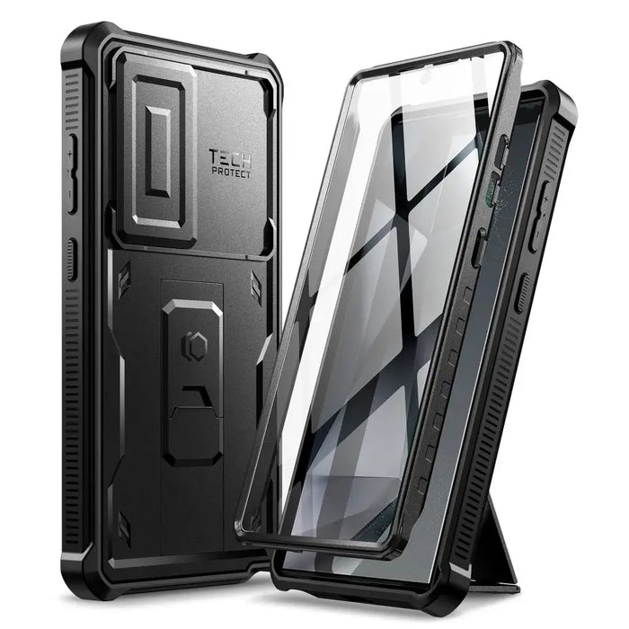 Tech-Protect Kevlar Cam+ Case for Samsung Galaxy S24 Ultra - Black - Cell phone cases and covers<<<HurtelXML