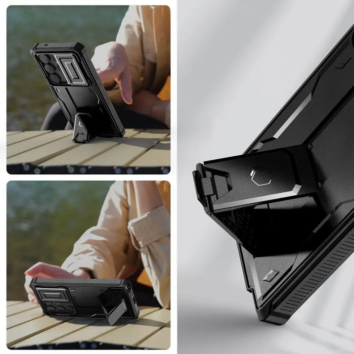 Tech-Protect Kevlar Cam+ Case for Samsung Galaxy S25 Ultra - Black - Cell phone cases and covers<<<HurtelXML