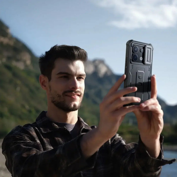 Tech-Protect Kevlar Cam+ Case for Xiaomi Redmi Note 13 Pro 5G / Poco X6 5G - Black - Cell phone cases