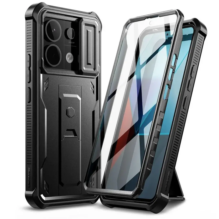 Tech-Protect Kevlar Cam+ Case for Xiaomi Redmi Note 13 Pro 5G / Poco X6 5G - Black - Cell phone cases