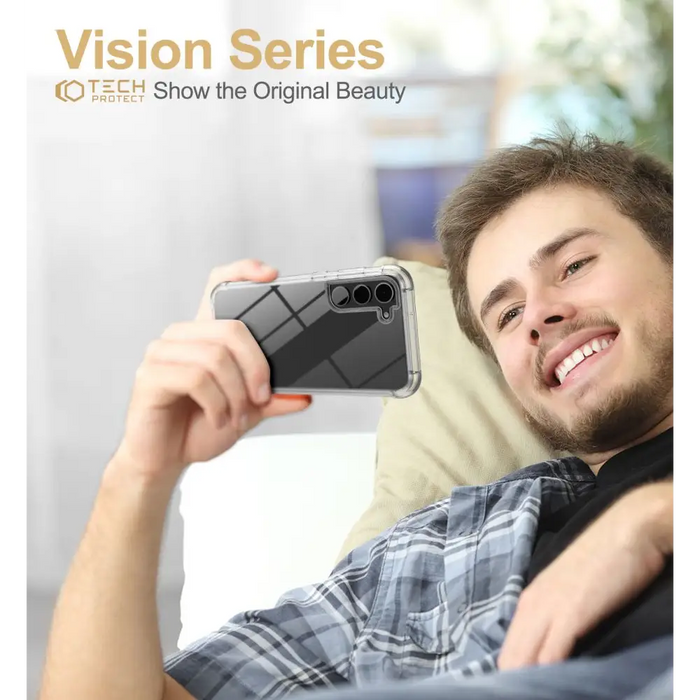 Tech-Protect Kevlar Case for Samsung Galaxy S23+ - Transparent - Cell phone cases and covers<<<HurtelXML