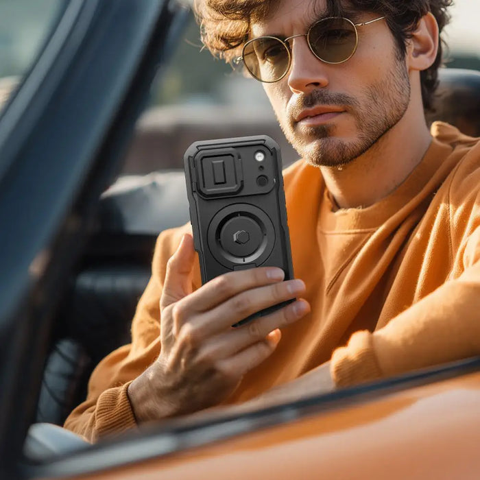 Tech-Protect Kevlar MagSafe Case for iPhone 17 Pro Max - Black - Cell phone cases and covers<<<HurtelXML