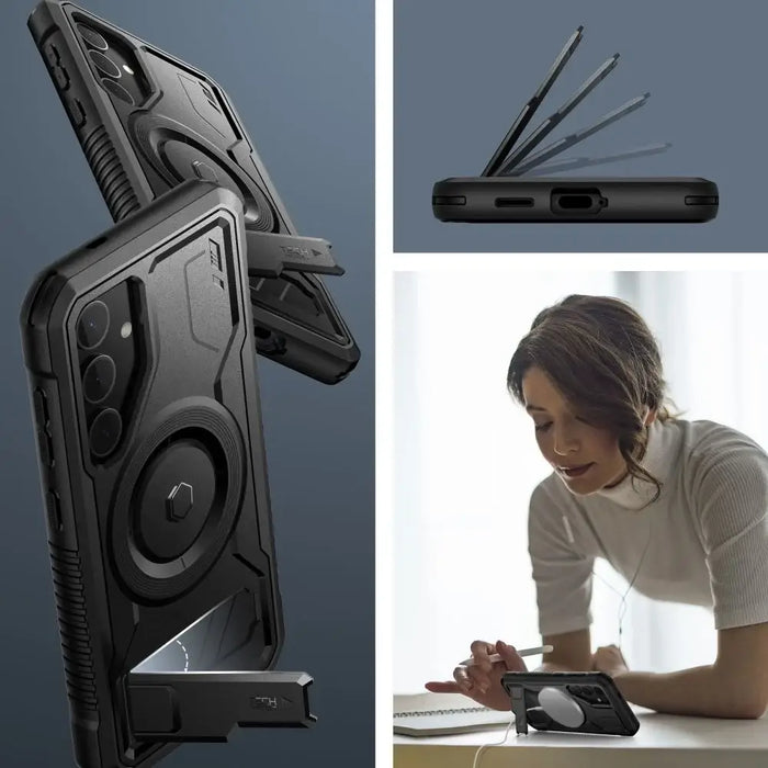 Tech-Protect Kevlar MagSafe+ Case for Samsung Galaxy S24 - Black - Cell phone cases and covers<<<HurtelXML