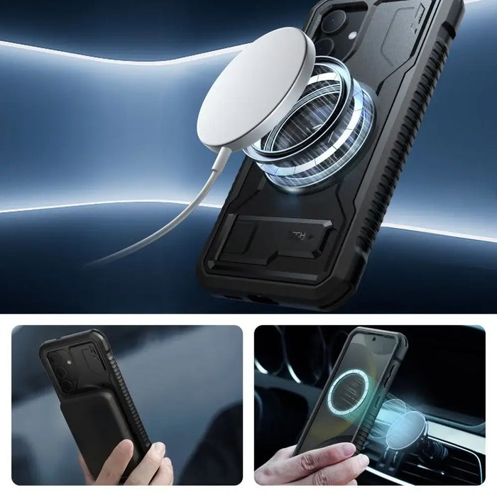 Tech-Protect Kevlar MagSafe+ Case for Samsung Galaxy S24 - Black - Cell phone cases and covers<<<HurtelXML