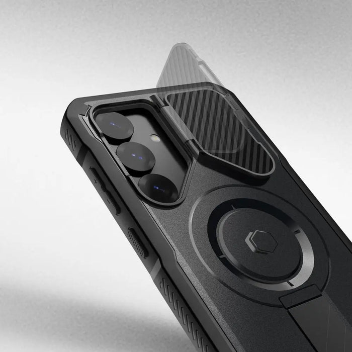 Tech-Protect Kevlar MagSafe+ Case for Samsung Galaxy S25 - Black - Cell phone cases and covers<<<HurtelXML