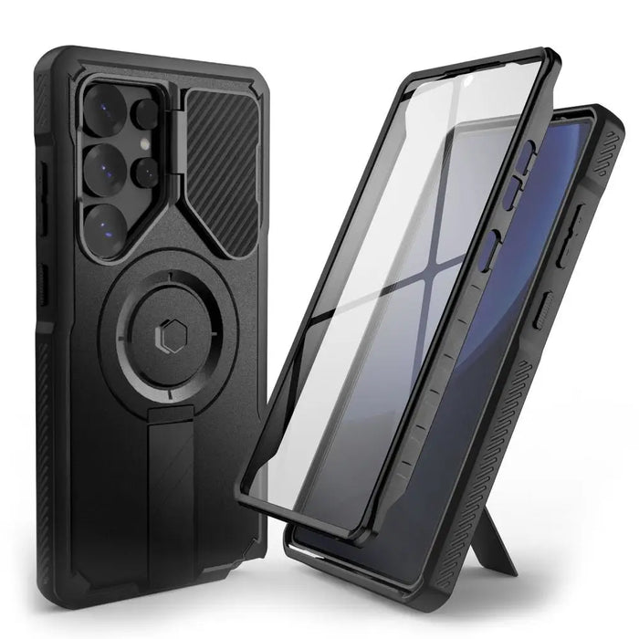 Tech-Protect Kevlar MagSafe+ Case for Samsung Galaxy S25 Ultra - Black - Cell phone cases and covers<<<HurtelXML