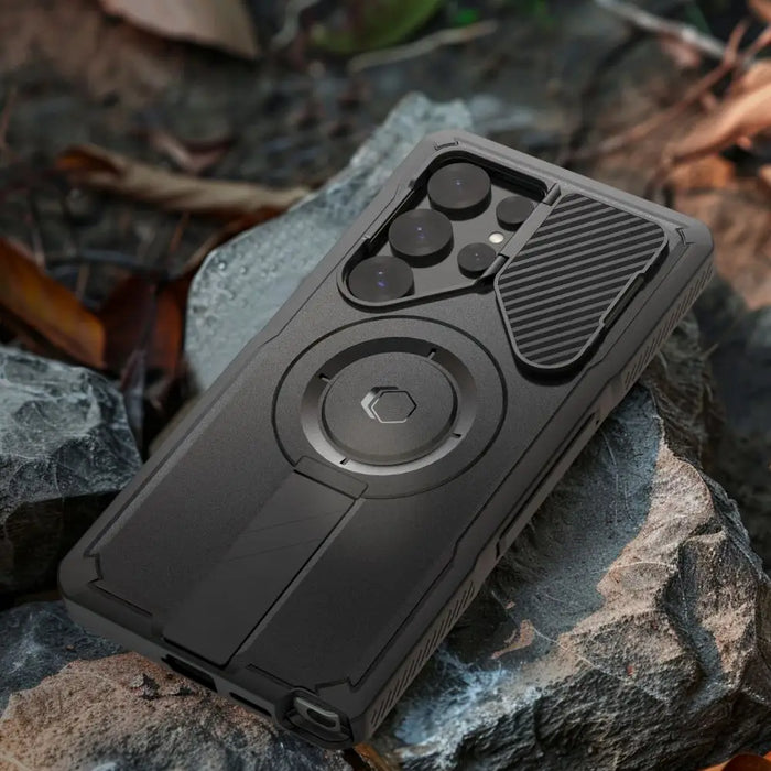 Tech-Protect Kevlar MagSafe+ Case for Samsung Galaxy S25 Ultra - Black - Cell phone cases and covers<<<HurtelXML