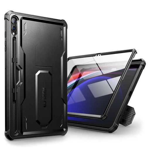 Tech-Protect Kevlar Pro Case for Samsung Galaxy Tab S9+ 12.4’’ X810 / X816B - Black - Cell phone cases