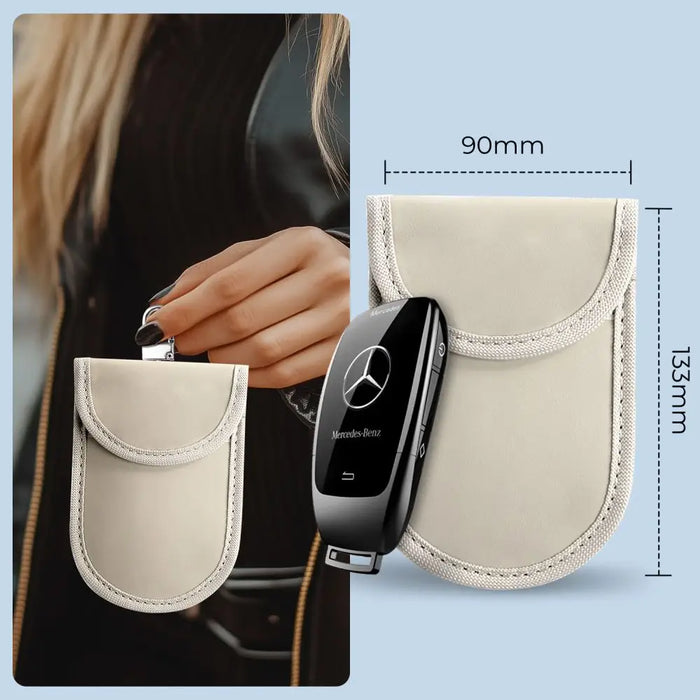 Tech-Protect KLR100 RFID Blocking Car Key Case - Beige - Cell phone cases and covers<<<HurtelXML