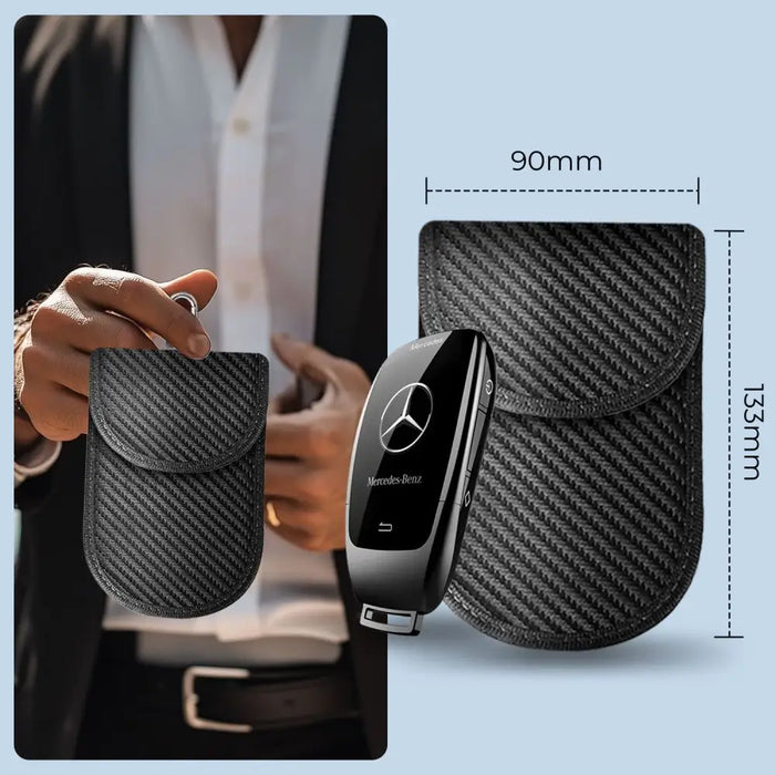 Tech-Protect KLR100 RFID Blocking Car Key Case - Black - Carbon - Cell phone cases and covers<<<HurtelXML