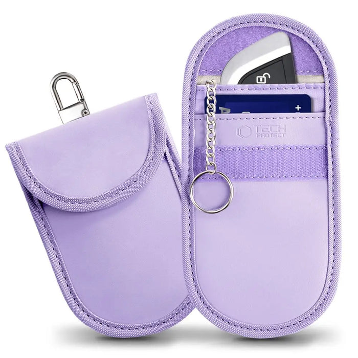 Tech-Protect KLR100 RFID Blocking Car Key Case - Purple - Cell phone cases and covers<<<HurtelXML