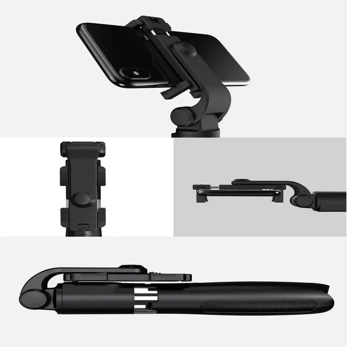 Tech-Protect L01S Bluetooth Selfie Stick with Tripod up to 70cm - Black - Photo accessories<<<HurtelXML