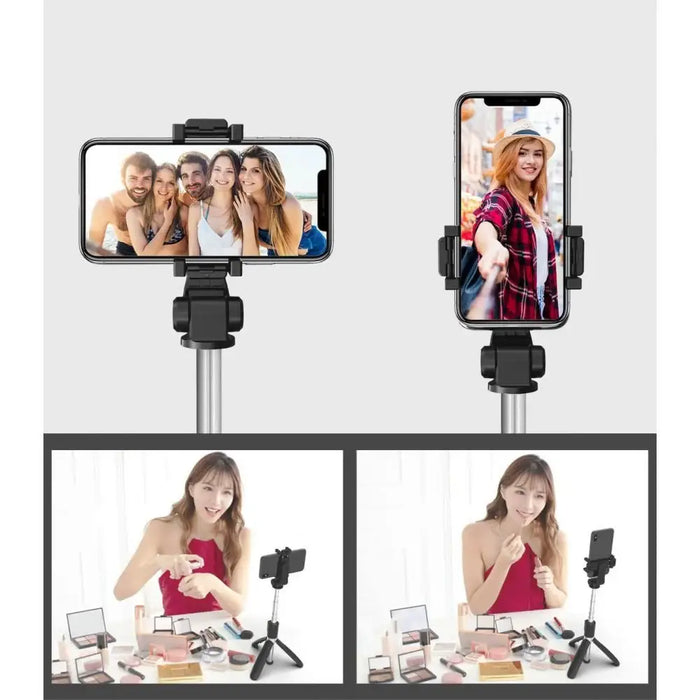 Tech-Protect L02S Bluetooth selfie stick with tripod up to 72cm - black - Photo accessories<<<HurtelXML