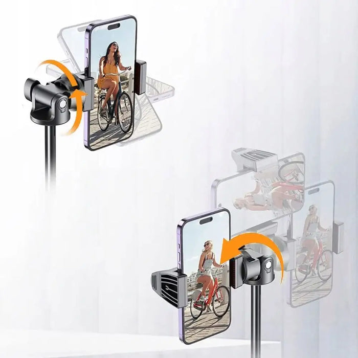 Tech-Protect L03S Bluetooth selfie stick with remote control tripod up to 148cm and 180 head - white - Photo