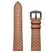 Tech-Protect Leather Strap for Samsung Galaxy Watch 4 / 5 / 5 Pro / 6 / 7 / FE - Brown - Other cell phone