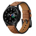 Tech-Protect Leather Strap for Samsung Galaxy Watch 4 / 5 / 5 Pro / 6 / 7 / FE - Brown - Other cell phone