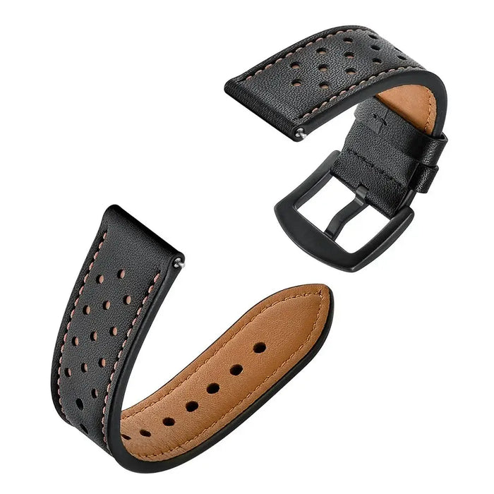 Tech-Protect Leather Strap for Samsung Galaxy Watch 46mm - Black - Other cell phone equipment<<<HurtelXML