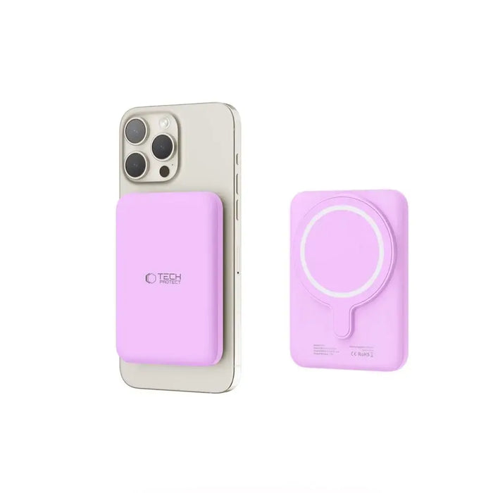 Tech-Protect LifeMag MagSafe PB10 5000mAh Power Bank - Pink - Powerbanks<<<HurtelXML