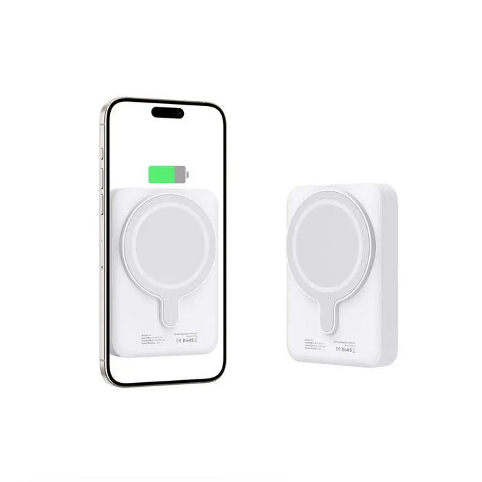 Tech-Protect LifeMag PB11 Powerbank with MagSafe 10000mAh 15W USB-C port - white + USB-C cable - Powerbanks<<<HurtelXML