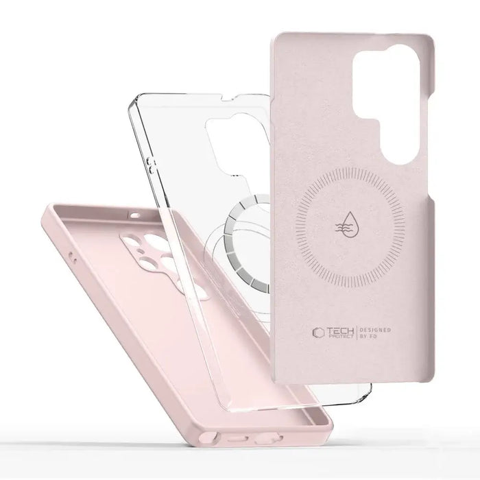 Tech-Protect Liquid Silicone MagSafe Case for Samsung Galaxy S25 Ultra - Pink - Cell phone cases and covers<<<HurtelXML