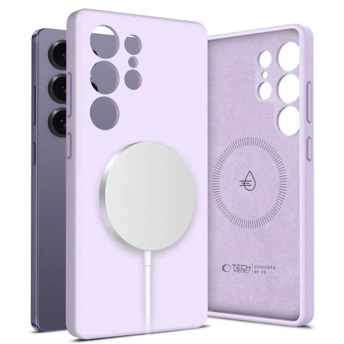 Tech-Protect Liquid Silicone MagSafe Case for Samsung Galaxy S25+ - Purple - Cell phone cases and covers<<<HurtelXML