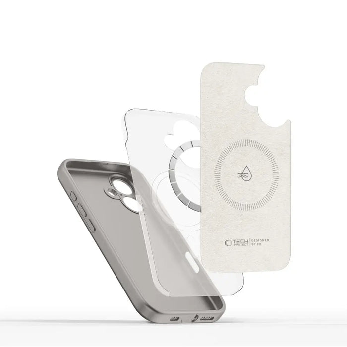 Tech-Protect Liquid Silicone MagSafe iPhone 16 Case - Gray - Cell phone cases and covers<<<HurtelXML