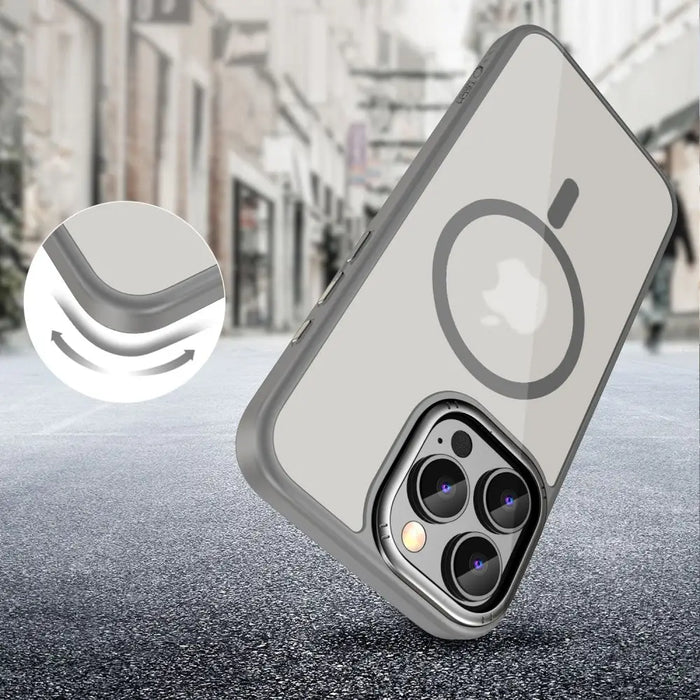 Tech-Protect MagEdge MagSafe case for iPhone 16 Pro Max - titanium - Cell phone cases and covers<<<HurtelXML