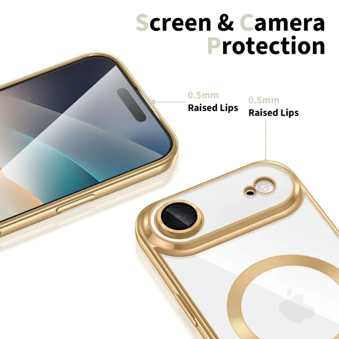 Tech-Protect MagFlex MagSafe Case for iPhone 17 Air - Transparent Gold - Cell phone cases and covers<<<HurtelXML