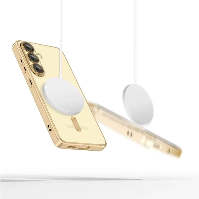 Tech-Protect MagFlex MagSafe Case for Samsung Galaxy A26 5G - Transparent Gold - Cell phone cases and covers<<<HurtelXML