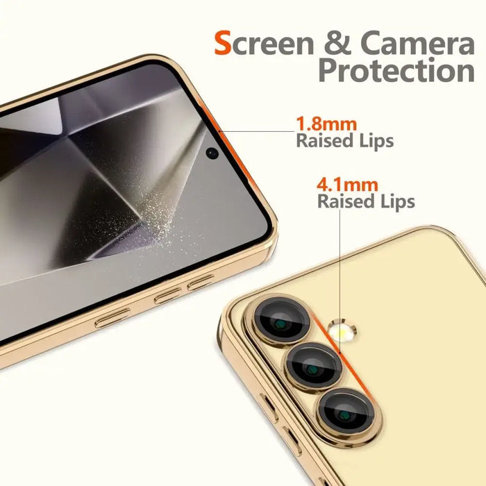 Tech-Protect MagFlex MagSafe Case for Samsung Galaxy A26 5G - Transparent Gold - Cell phone cases and covers<<<HurtelXML