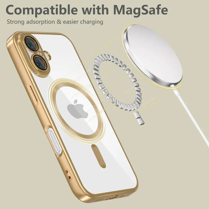 Tech-Protect MagFlex MagSafe iPhone 16 Case - Gold - Cell phone cases and covers<<<HurtelXML