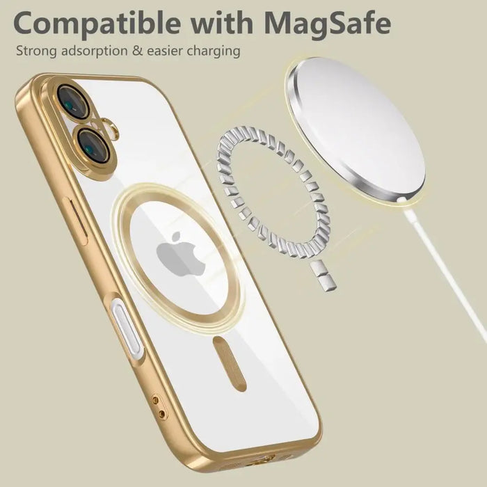 Tech-Protect MagFlex MagSafe iPhone 16e Case - Gold - Cell phone cases and covers<<<HurtelXML