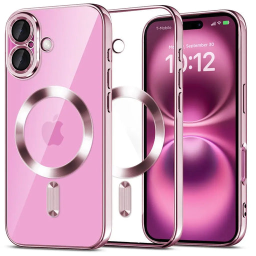 Tech-Protect MagFlex MagSafena iPhone 16 Case - Clear / Pink - Cell phone cases and covers<<<HurtelXML
