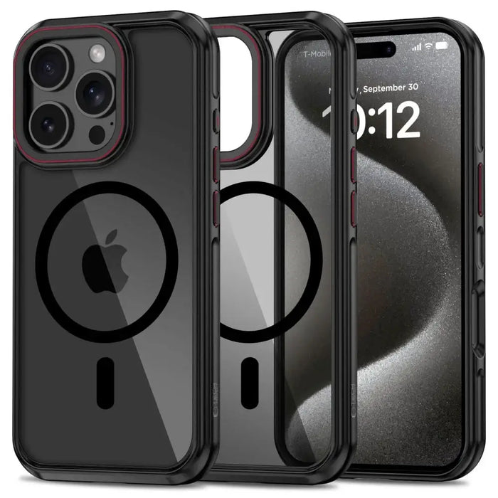 Tech-Protect MagHybrid MagSafe Case for iPhone 16 Pro Max - Black - Cell phone cases and covers<<<HurtelXML